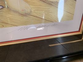 *Signed* Muramasa Kudo Waterlillies Serigraph Numbered Painting 52wx44inH