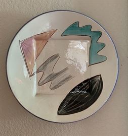 Patrick Loughran 1984 Ceramic Glazed Plate