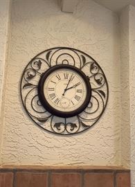 Wrought Iron Clock	 