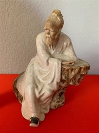 China Man Ceramic Figure	 