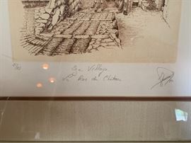 Ere Villago La Rue du Signed numbered Print