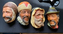 • Bossons 1961 Persian Chalkware Head
• Bossons 1966 Himalayan Chalkware Head
• Bossons Arab Chalkware Head
• Bossons Tibetan Chalkware Head