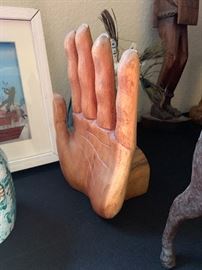 Wood Carved Hand	