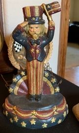 Cast Iron Uncle Sam Doorstop