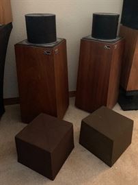 OHM Walsh 2 Vintage Speakers PAIR	32x11.5x11.5in	HxWxD