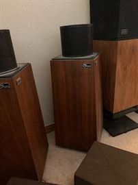 OHM Walsh 2 Vintage Speakers PAIR	32x11.5x11.5in	HxWxD