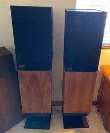 Infinity WTLC Vintage Speakers 38x1.5x11.5in HxWxD