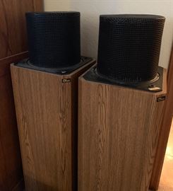 OHM Walsh Vintage Speakers 43.5x12.5x12.5in HxWxD