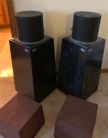 OHM Walsh 3 Vintage Speakers BLACK 36x13.5x15.5in HxWxD