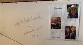 Nancy Lynn Original Watercolor Painting 35x42 HxW