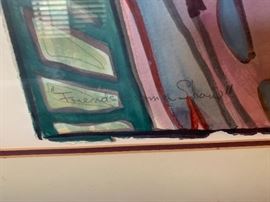 Nancy Lynn Original Watercolor Painting 35x42 HxW