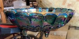 Carnival Glass Centerpiece Bowl
