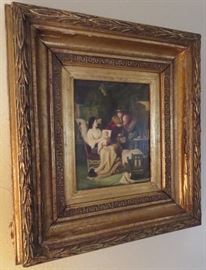 INTERESTING FRAMED ART IN THE STYLE OF THE "OLD MASTERS"