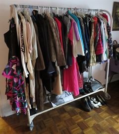MASSIVE SELECTION OF ANTIQUE AND VINTAGE CLOTHING - ESPECIALLY RICH COLLECTION OF 70'S AND 80'S FASHION