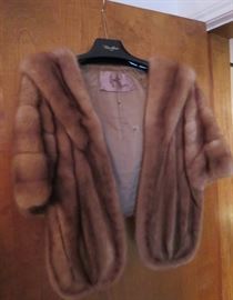 IMMACULATE MINK WAISTED COAT OR SHRUG FROM FROST BROTHERS