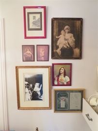 Religious Framed Art of Saints, Jesus and the Blessed Mary