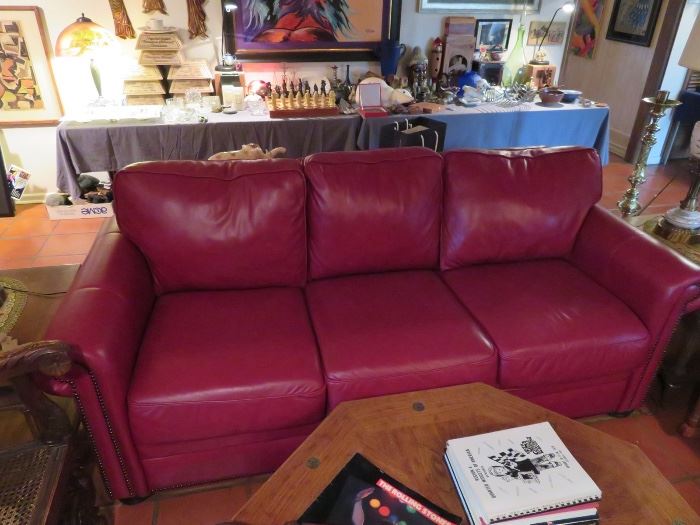 Beautiful Red Sofa!