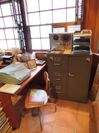 Vintage Office Equipment and Locking File Cabinets