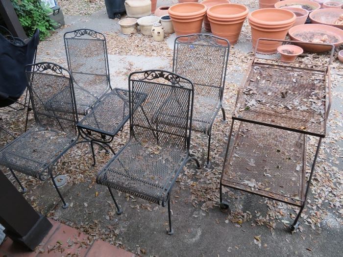 Lots of Wrought Iron Patio Furniture