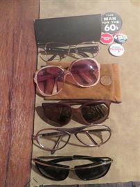 Great grouping of vintage sunglasses - Fendi, Givenchy, Bolle, etc.
