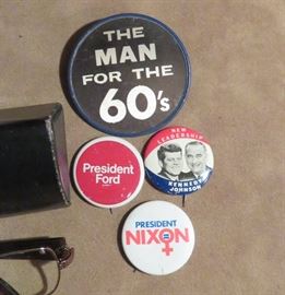 Vintage Campaign Buttons 