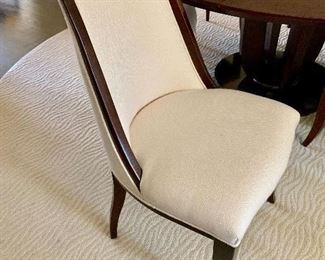 6 Williams Sonoma dining chairs upholstered in versatile Sunbrella fabric