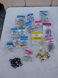 Large Lot of Brass and Copper PEX Fasteners