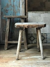 Antique Farm Stools