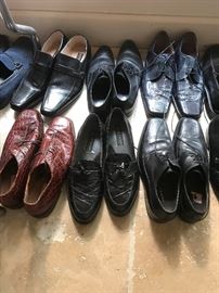 Men's shoes, mostly size 12, some 11.5, 12.5, 13