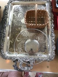 Silver Platers, servers, baskets