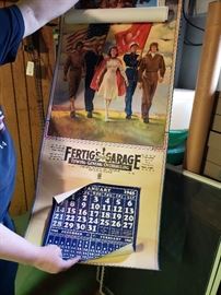 1945 Garage Advertising Calendar
