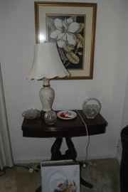 Lamp, Prints and Mirrors