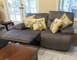 Power reclining love seat