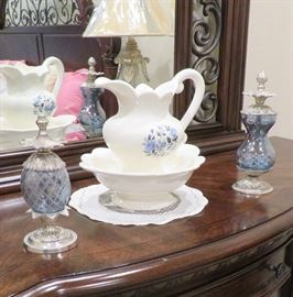 Pitcher and basin, home decor