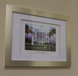 Commemorative White House print - Obama administration