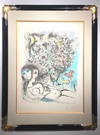 Lot 982 Marc Chagall Color Lithograph  Eve