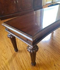 Curved Colonial-style Coffee Table (73"W  22"D  20"H) - $295