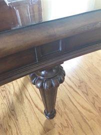 Curved Colonial-style Coffee Table (73"W  22"D  20"H) - $295