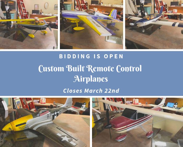 Custom Built Remote Control Model Airplanes