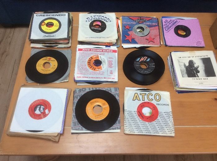 Vintage 45s records