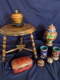 Cloisonn Stool and More