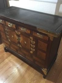Korean Chest with Persimmon Wood Inserts