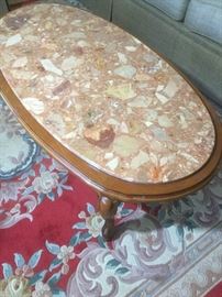 Marble Top Coffee Table from France