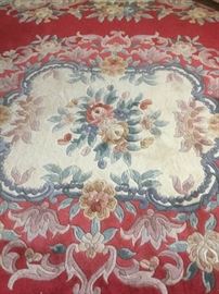 Red Area Rug with Various Colors from China