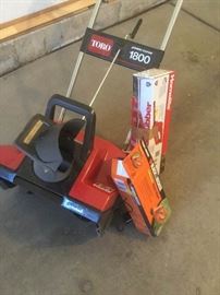 Toro Electric Snow Blower and Small Yard Tools