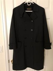 Womens Double Breasted Raincoat