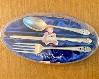 Child's knife, fork, spoon set