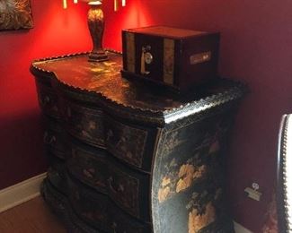 Beautiful Oriental 3 drawer Bureau