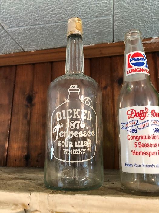 Dickel whiskey bottle -vintage