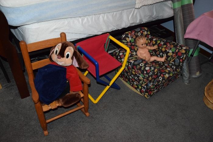 Children's Chairs, Doll, & Stuffed Animal